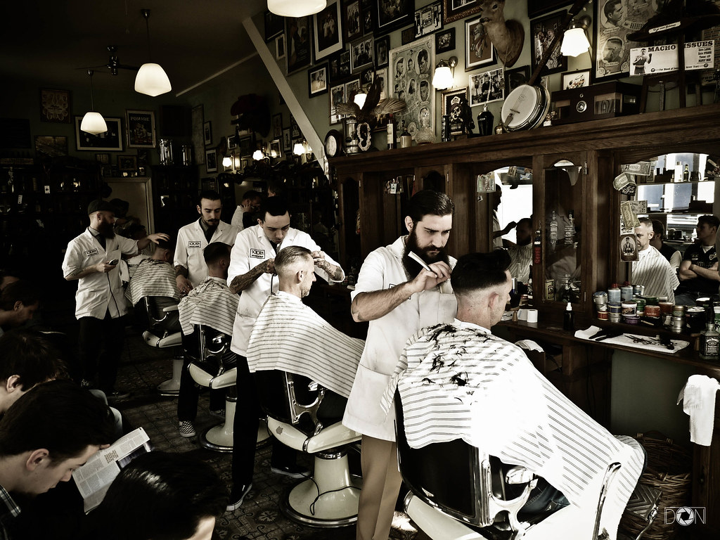 Barbers at work